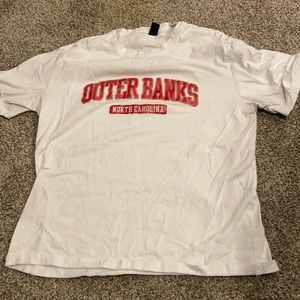 Small White Outerbanks Shirt From Shein